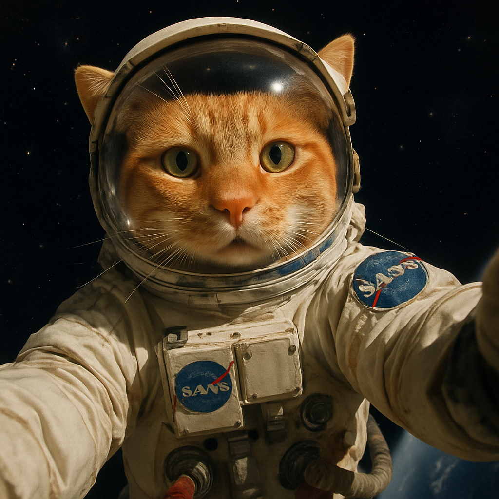 Cat astronaut