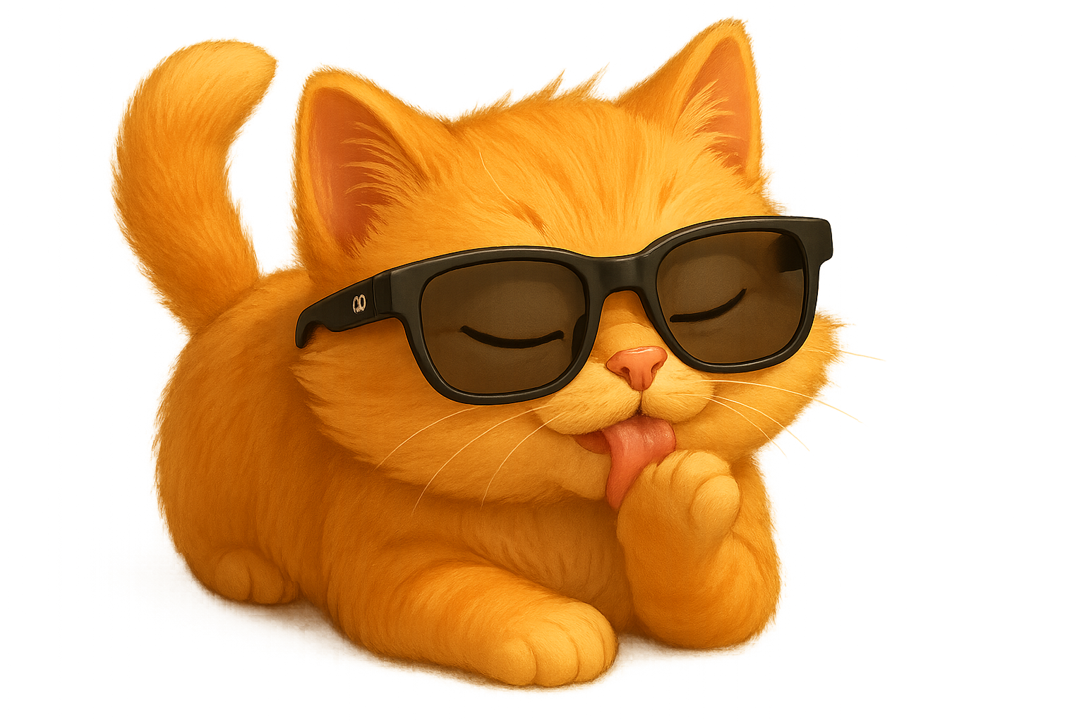 Cool cat with sunglasses